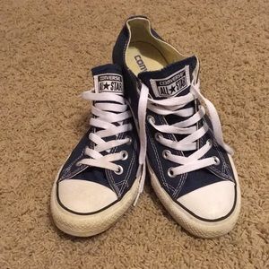 Converse Chuck Taylor low top canvas navy sneakers